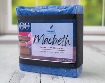 Macbeth by Storied Soaps - Harvest Moon Scented scented - Oversized 7 oz Bar Soap -  Discontinued