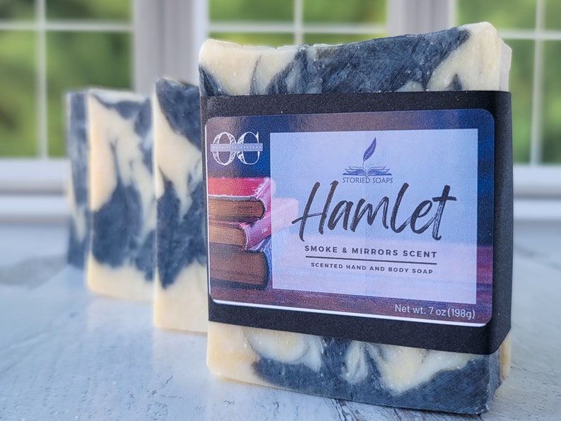 Hamlet by Storied Soaps Smoke & Mirrors Scented scented Oversized 7 oz Bar Soap Discontinued image 7