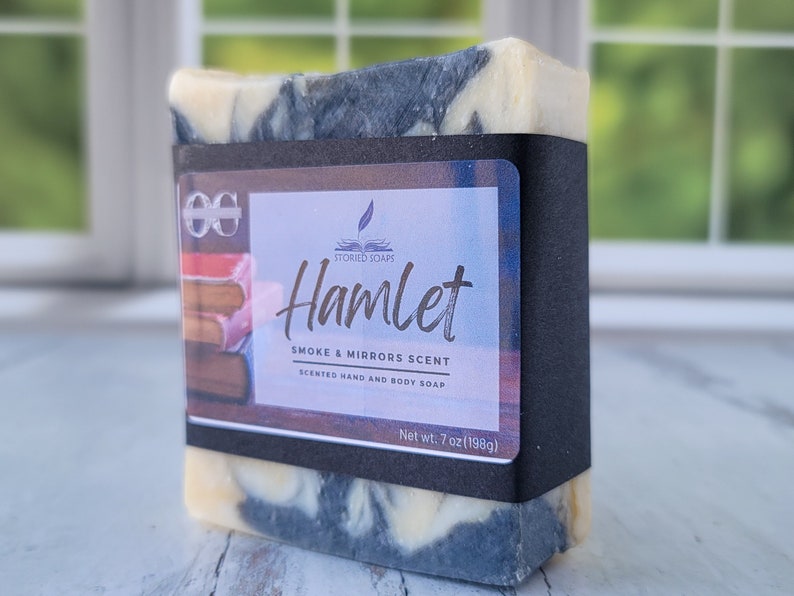 Hamlet by Storied Soaps Smoke & Mirrors Scented scented Oversized 7 oz Bar Soap Discontinued image 1