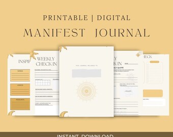 Manifestierendes Journal | Notizbuch zur Selbsthilfe | Digitales Tagebuch | Ipad Buch | Hinweise