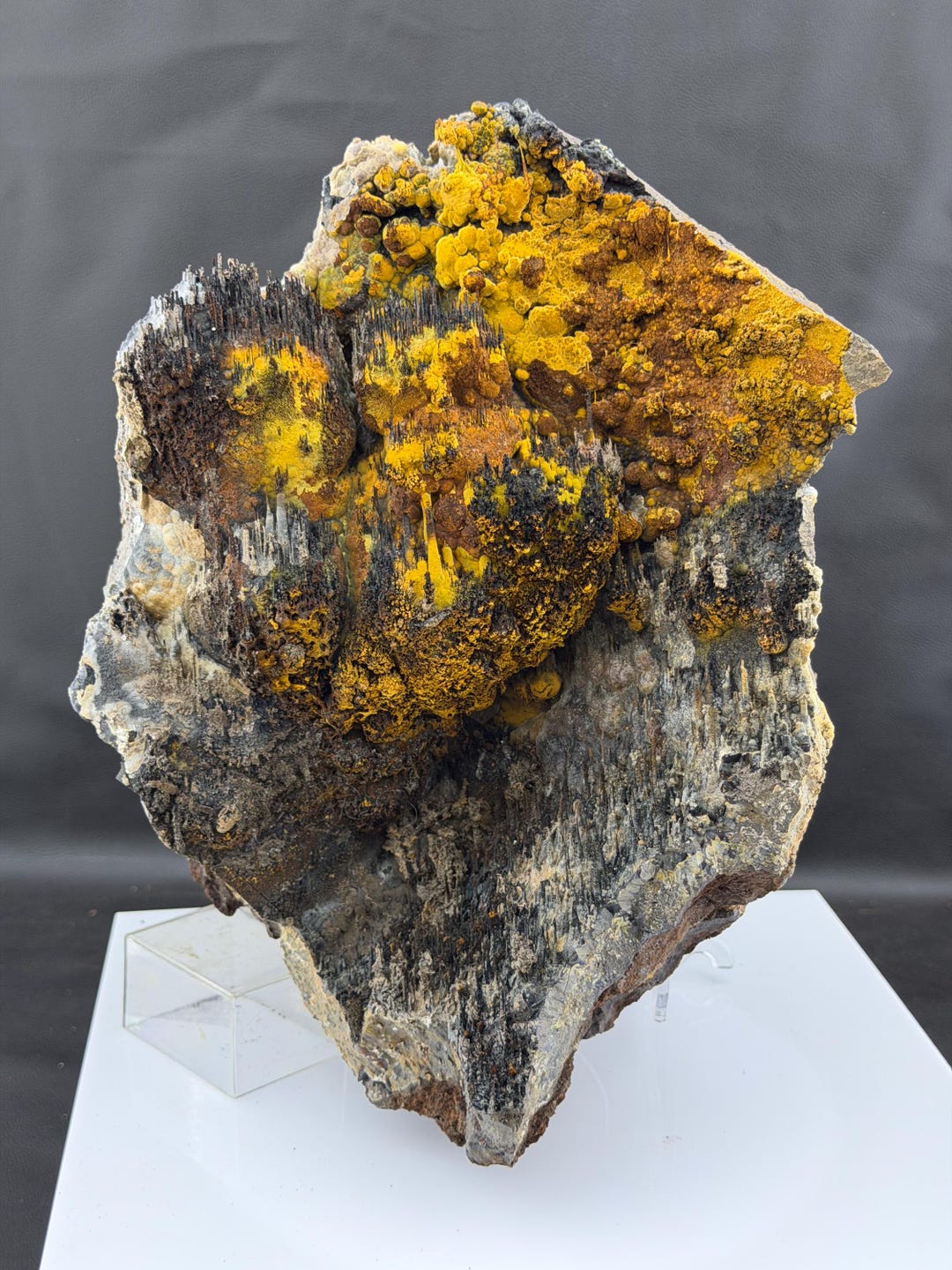 Very Large! Museum Quality, Very Showy Crystal Calcite, Limonite and ...