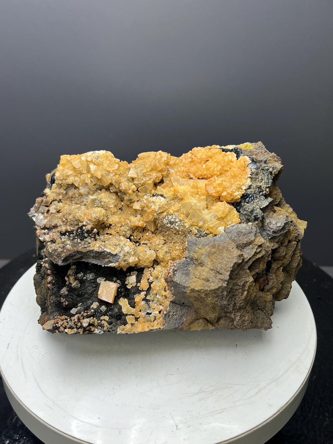 Very Showy, Cubic Crystals Calcite on Goethite Specimen - Etsy UK
