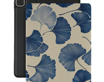 Funda para iPad con diseño minimalista de hojas de ginkgo para iPad Air 5, iPad 10 10.9 2022, iPad Pro 12.9 2021, Pro 11 2022, iPad A2377, iPad 10.9