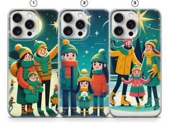 Ilustración de libro de cuentos Funda de teléfono Christmass Mood Cover para iPhone 15 iPhone 14 iPhone 13 iPhone 12 Pro iPhone 11 iPhone XR iPhone SE
