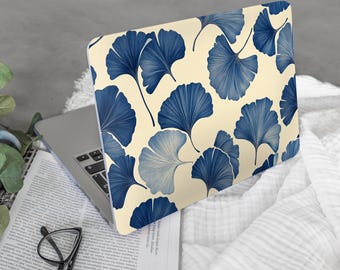 Funda para MacBook con diseño minimalista de hojas de ginkgo, carcasa rígida para portátil MAC, impresión para MacBook M2 M1 Pro, Air 13, 14 y 16 pulgadas