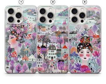Funda de teléfono de ciudad artística Funda de arte abstracto para iPhone 15 iPhone 14 iPhone 13 iPhone 12 Pro iPhone 11 iPhone XR iPhone SE