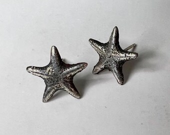 Sterling Silver Starfish Stud Earrings