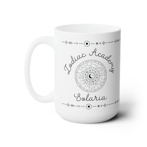Zodiac Academy Mug - White/Black - 15oz