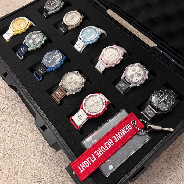 Omega X Swatch Moonswatch Collectors Display Case. Watch Box. Mission Complete.