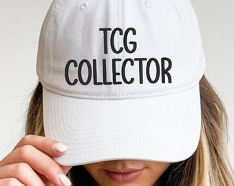 TCG Collector Cap, Embroidered Pokemon Hat, Gamer Gift, Dad Hat, Pokemon Card, Gift for Him Her, Pokemon Gift, Anime, Custom Hat