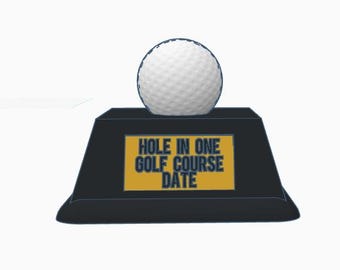 Golf Hole-in-One Trophy/Ball Holder