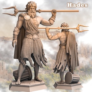 Hades: Lord of the Underworld 3D Resin print 75mm and 180mm
