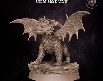 Magical Familiar-Little Manticore - 3D Models 28mm