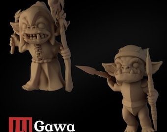 Adorable Goblin Leaders - 3D Printed Models 28mm