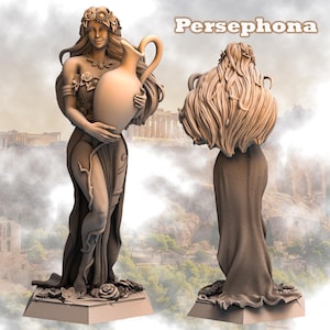 Persephone: Queen of the Underworld 3D Resin print 75mm and 180mm
