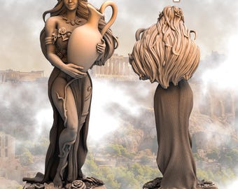 Persephone: Queen of the Underworld 3D Resin print 75mm and 180mm