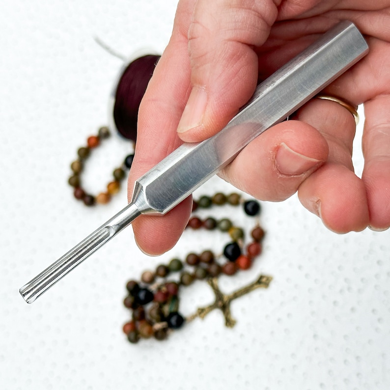 Rosary Maker Tool Tool to Tie Knots, Knotting Tool, Aluminum DIY Knot