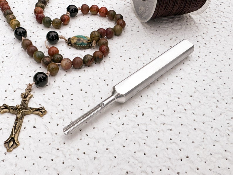 Rosary Maker Tool Tool to Tie Knots, Knotting Tool, Aluminum DIY Knot