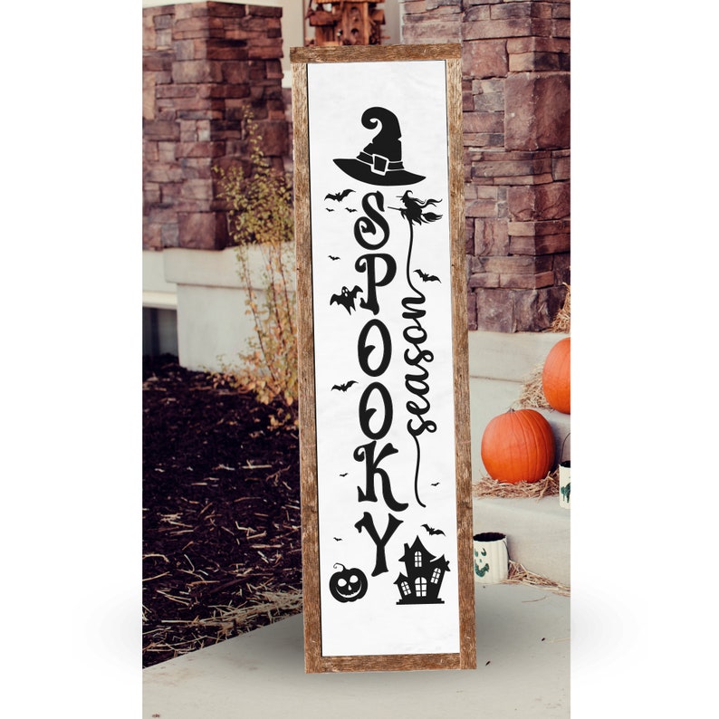 Halloween Porch Sign Svg Png Bundle, Halloween Welcome Sign Home Decor ...