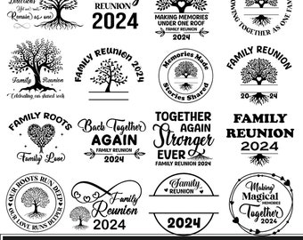 Family reunion svg bundle, Tree of life svg, Family tree png, Roots run deep family reunion, Family reunion 2024 svg, Cricut files