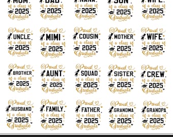 SVG-Bundle „Stolzer Absolvent 2025“, SVG-Datei „Abschlussjahrgang 2025“, SVG-Datei „Stolze Absolventenfamilie 2025“, SVG-Datei „Abschluss-Shirt“, SVG-Datei „Abschluss 2025“