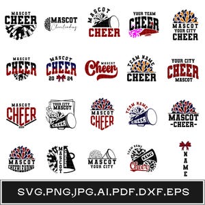 Aangepaste cheer team png svg, cheer teamnaam shirt, wedstrijddag shirt svg, aangepaste schoolgeest svg, gepersonaliseerde cheer shirt svg, pom pom svg
