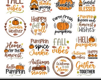 Fall svg bundle, Autumn svg bundle, Thanksgiving svg, Fall sign svg, Hello fall svg, Pumpkin svg, Autumn quotes svg, Digital Download