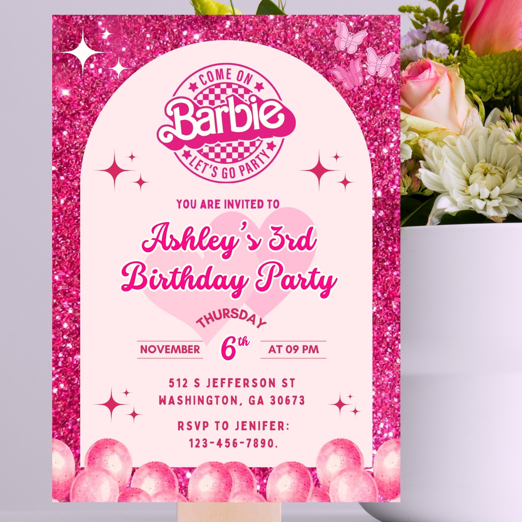 Barbie 3rd birthday party hotsell