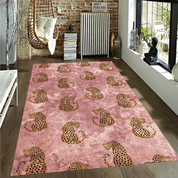 Pink Japanese Rug Pink Animal Rug - Etsy