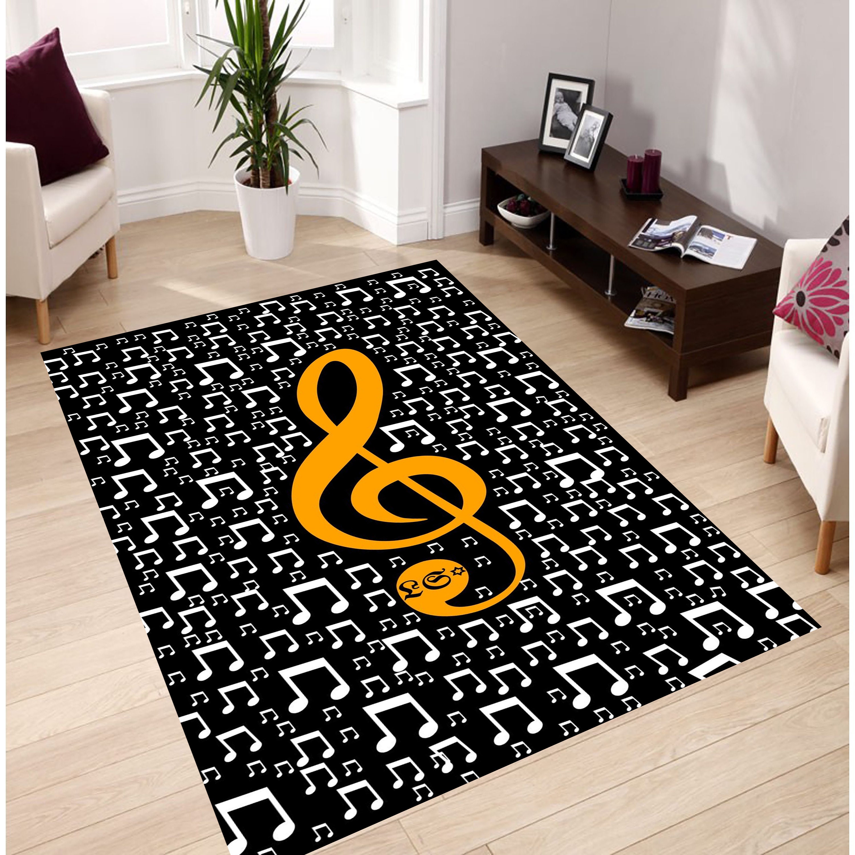 Musical Note Rug,note Rug, Music Pattern Rug,musician Rug,artist Rug