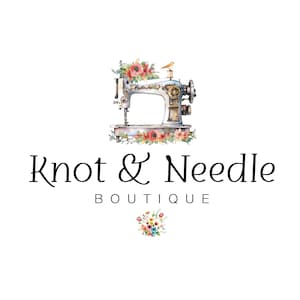Custom One-of-a-Kind Boutique Logo | Unique Personalized Logo Design | Tailored Branding for Sewers
