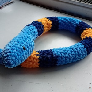 Snake PATTERN Crochet - DIY Amigurumi Plushie Toy, Handmade No-Sew Design, PDF File