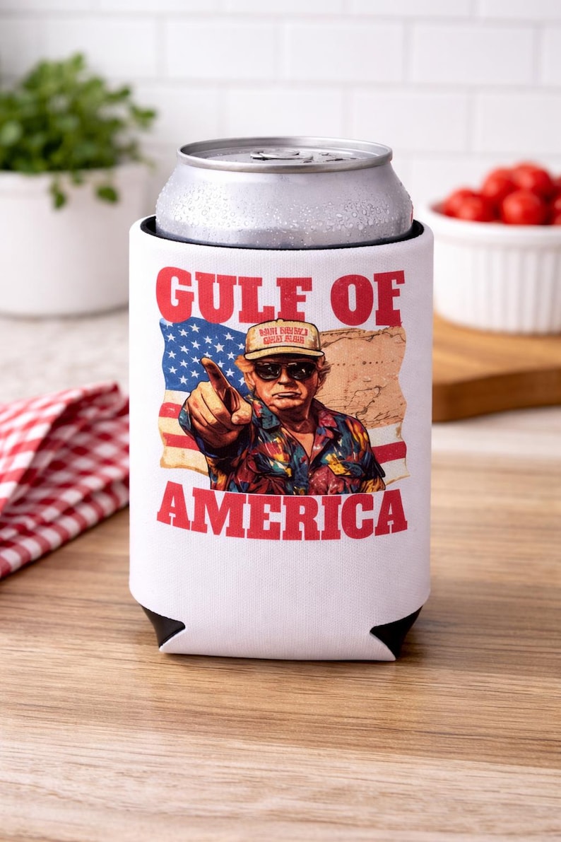 Funny, Cozie, gag gift, Trump, Donald Trump, republican, coozy, gift, funny gift, gag gift, men, Gulf of America, dad, Mother’s Day, mom 画像 1