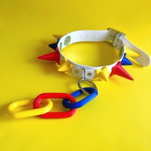 Star Clown Chunky Spike Collar | Fursuit Collar | Cosplay Collar | Costume | Choker