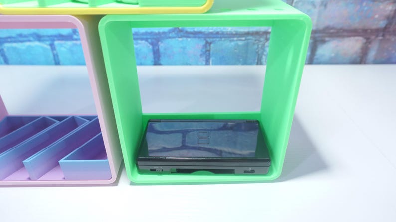 3D Printed Modular Shelving Display Stand for Nintendo DS Videogame ...