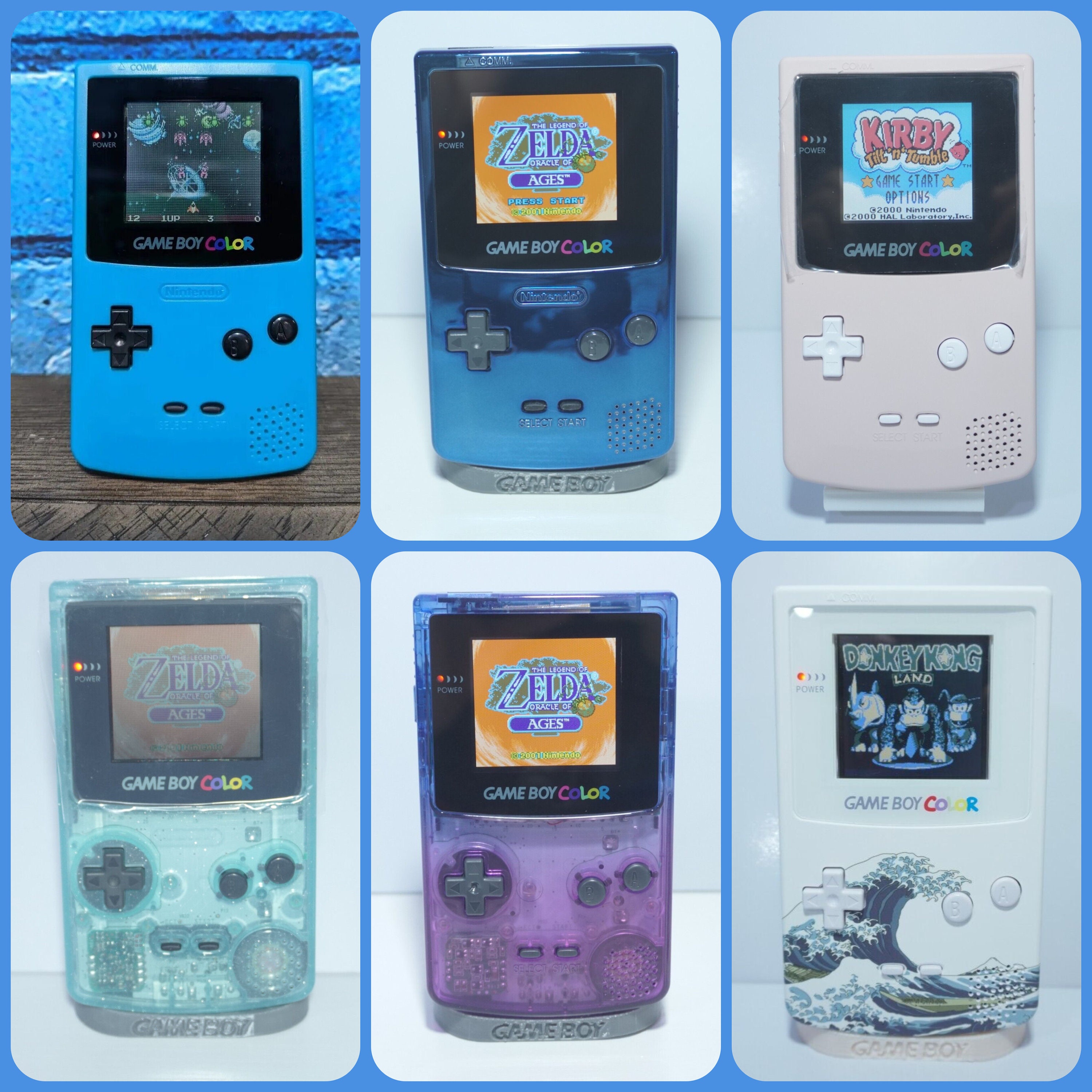 Various Colored Nintendo Game Boy Color CGB-001 Original, Reshelled, Refurbished, Backlit, and Backlit With IPS Screens - Etsy Various Colored Nintendo Game Boy Color CGB-001 Original, Reshelled, Refurbished, Backlit, and Backlit With IPS Screens - Etsy