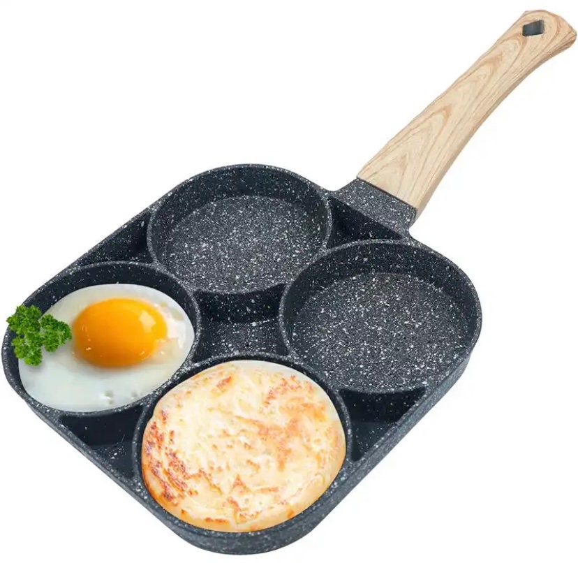 Egg Frying Pan Nonstick Pancake Pans 4-Cups Cookware Pancake Pan Egg Pan Suitable for Gas Stove Induction Cooker