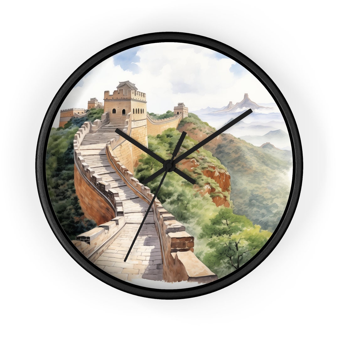 Chinese Clock Design Great Wall of China Wall Clock - Etsy