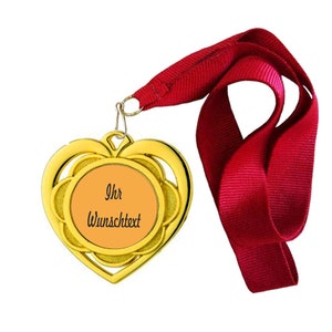 Larius Medaille Herzchen mit Wunschtext