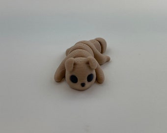 3D Printed Articulated Miniature Animal Pet Fidget Toy Puppy Dog