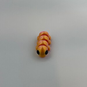 3D Printed Articulated Miniature Animal Pet Fidget Toy Caterpillar Bug ...