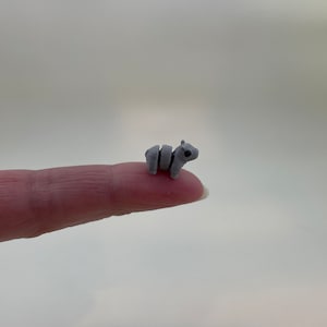 3D Printed Articulated Miniature Tiny Micro Animal Pet Fidget Toy Hippo Hippopotamus