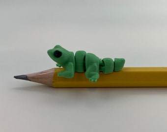 3D Printed Articulated Miniature Animal Pet Fidget Toy Lizard Gecko