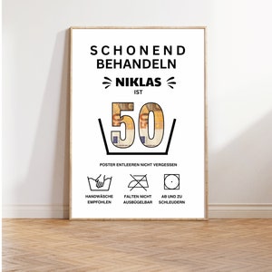Cash gift for 40th, 50th, 60th birthday | Personalizable birthday gift for money | Gift for a milestone birthday to print