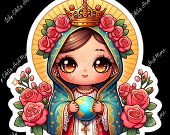 5 Little Virgins of Guadalupe clip art