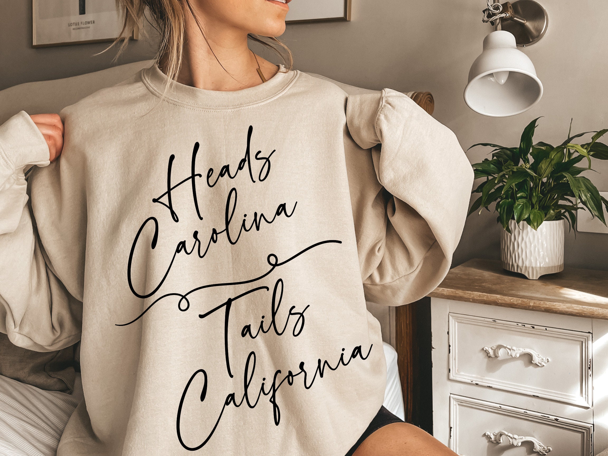 Heads Carolina Tails California Png Svg, Heads Carolina Tails