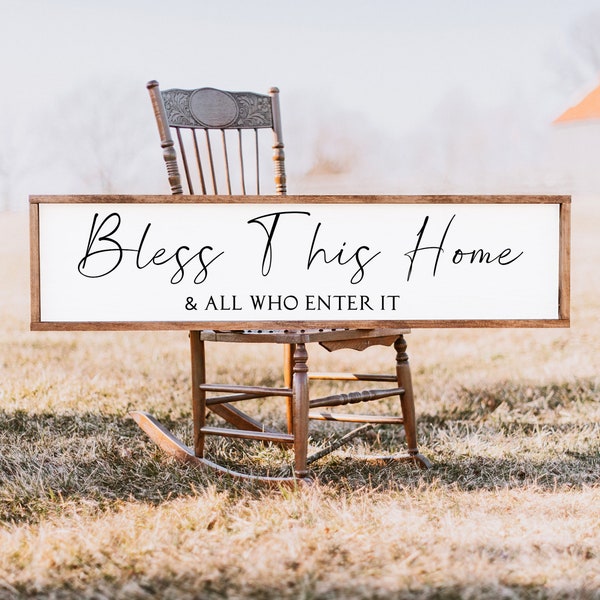 Bless This Home and All Who Enter It Farmhouse Sign PNG SVG - Large Sign Design - Digital Download - Dazzle Duo Creations - Farmhouse Svg