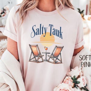 Montauk Shirt: Salty Tauk Graphic Tee, Coastal Vacation Style
