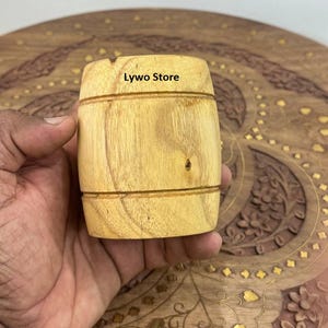 Handcrafted Wooden Barrel Cup | Rustic Wood Mug for Kitchen & Bar | EcoFriendly Drinkware | Unique Gift for Him I Water Glass I Wooden Glass