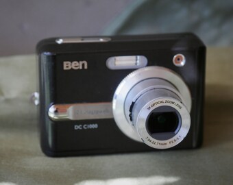 Fotocamera digitale retrò - Benq DC C1000, funzionante con scheda